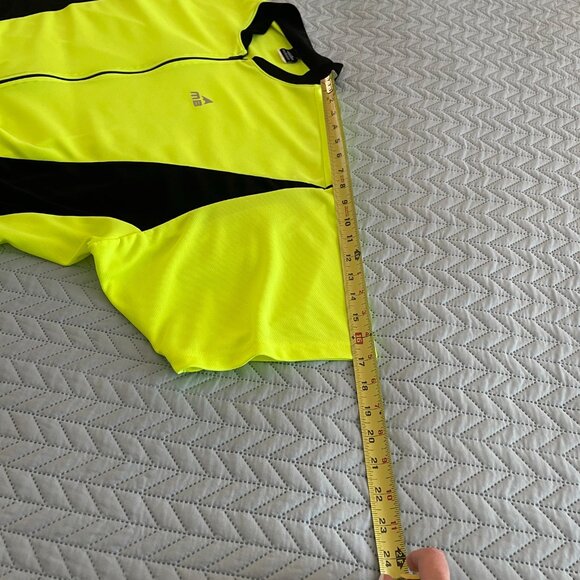 Mt. Borah Men's Yellow Black Short Sleeve Cycling Biking 3/4 Zip Jersey 4XL - Picture 8 of 8